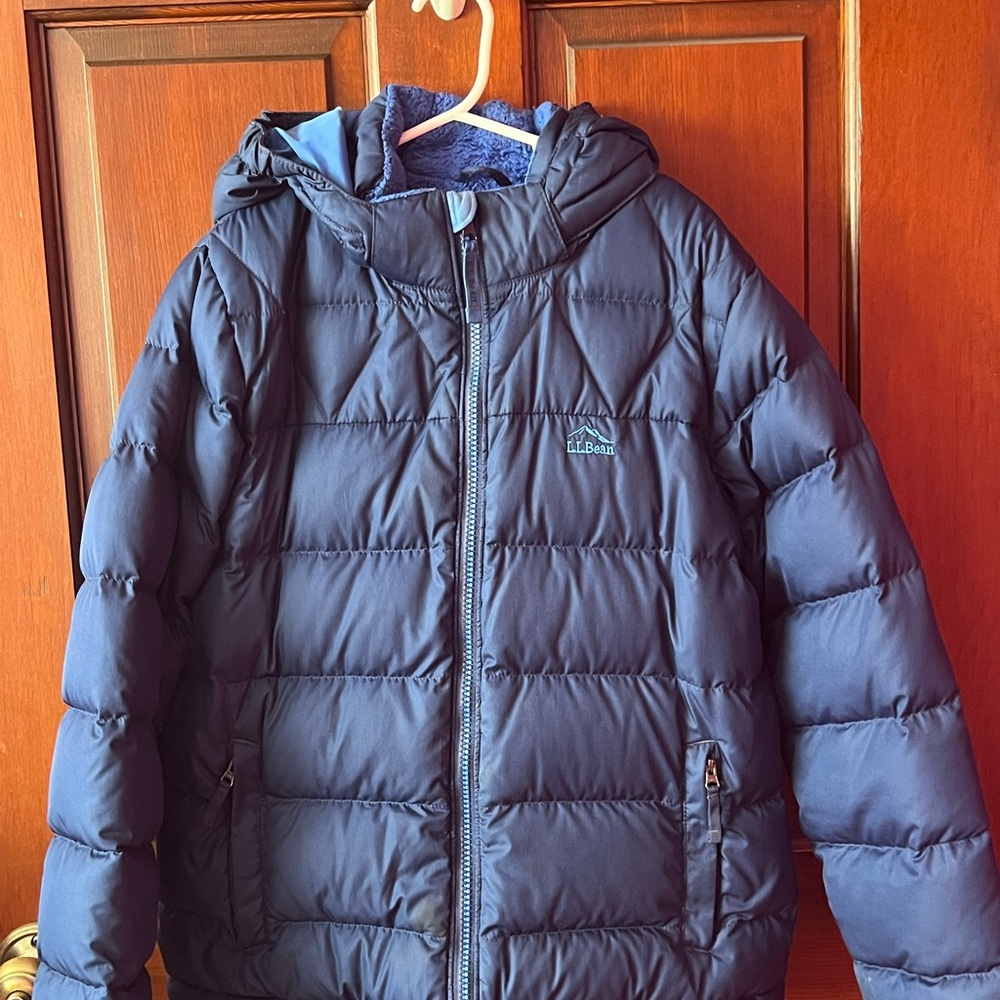 L.L. Bean Navy Puffer Jacket for Kids